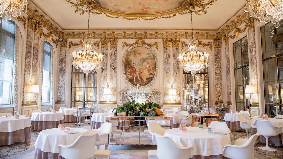 The Michelin-starred Restaurant le Meurice Alain Ducasse.