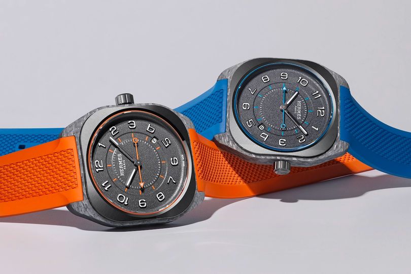 Hermès H08 in orange and blue