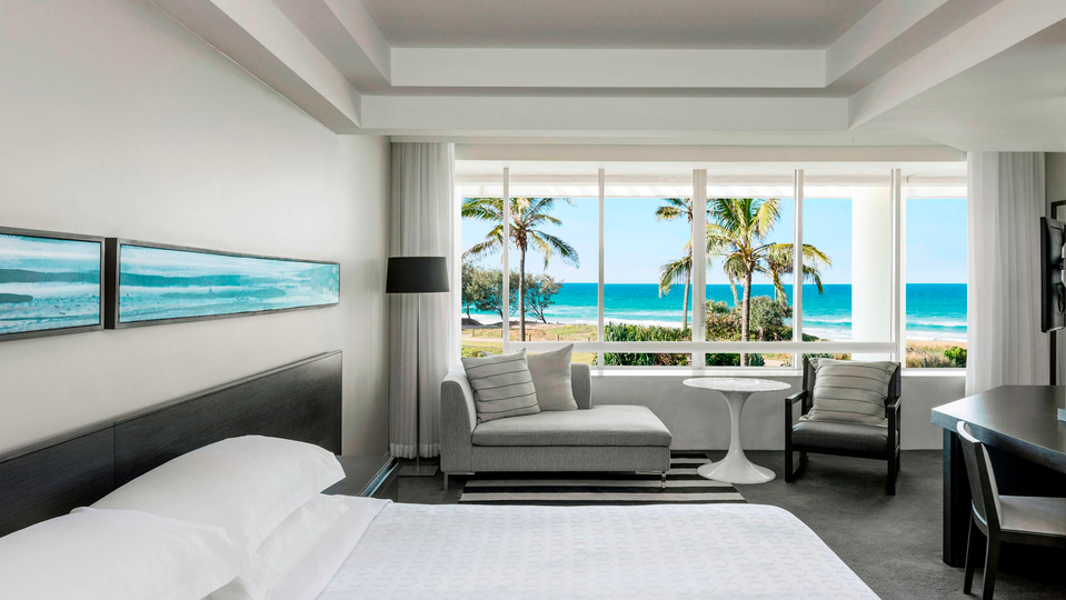 Wake up to the waves in an ocean view room.