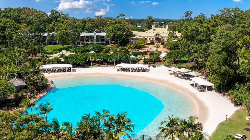 The lagoon pool is its most recognisable feature.