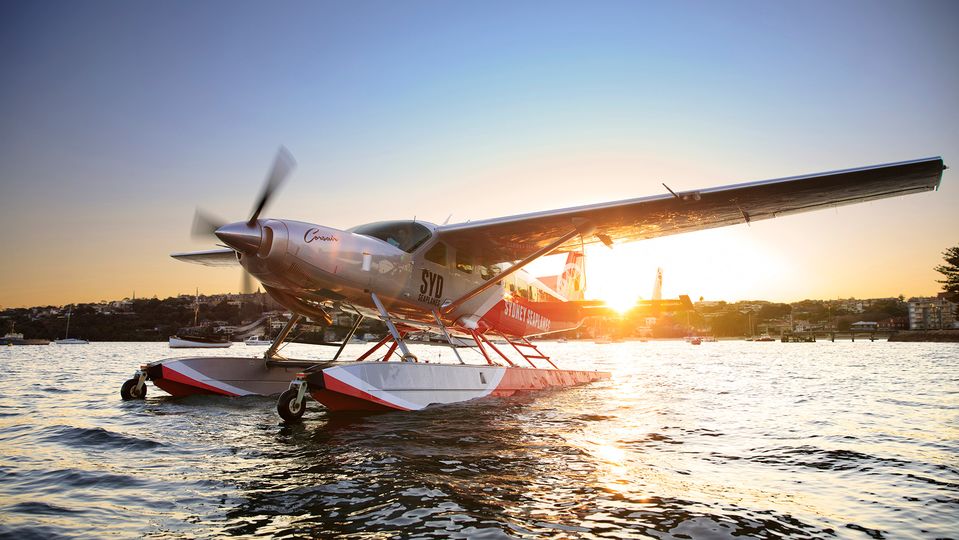 Sydney Seaplanes' Cessna aircraft capture the adventure of a bygone era.