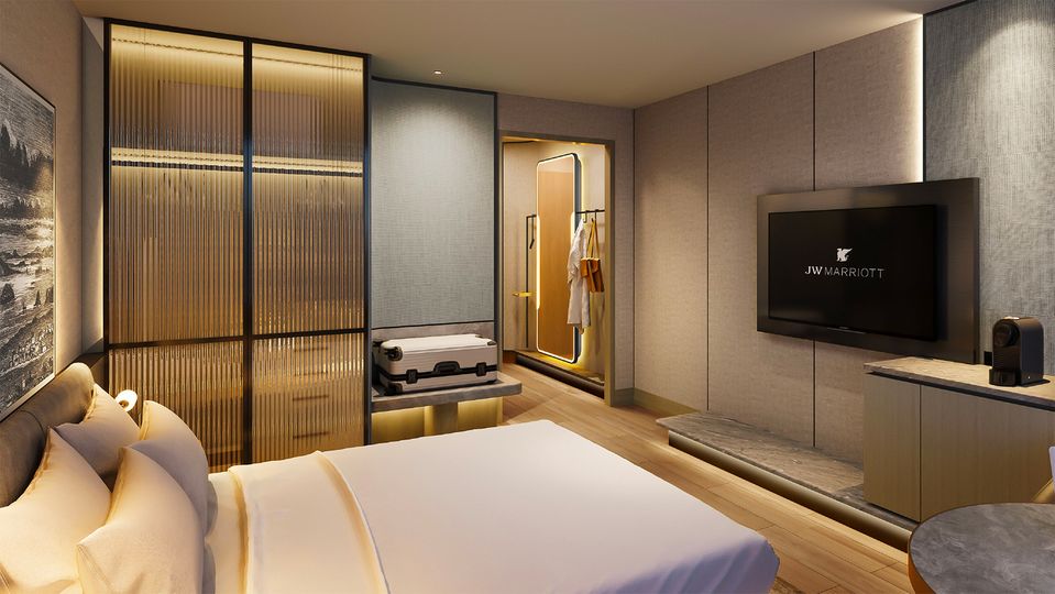 One of the hotel's recently-refurbished Superior rooms.