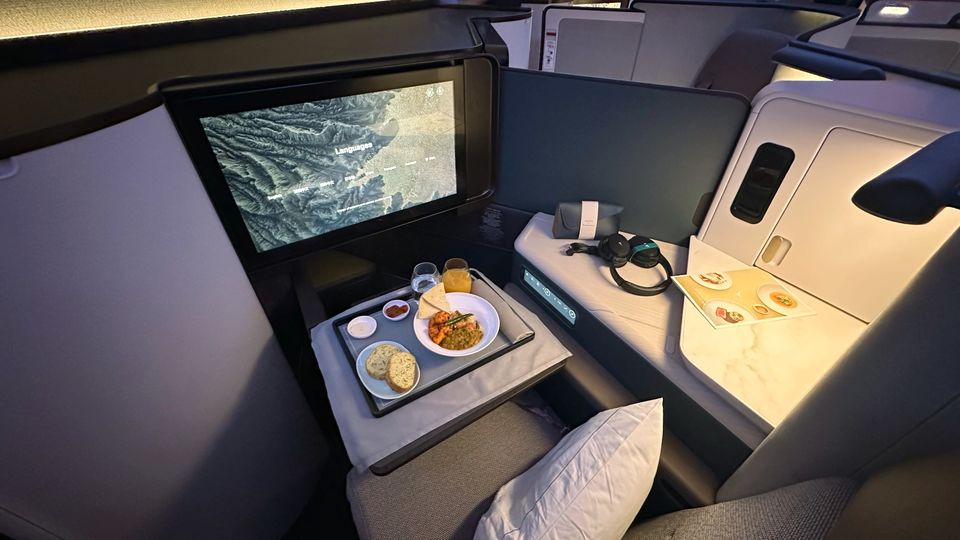 Cathay Pacific's new Aria Suites 777 business class.