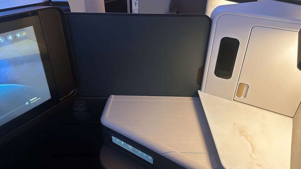 Cathay Pacific's new Aria Suites 777 business class.