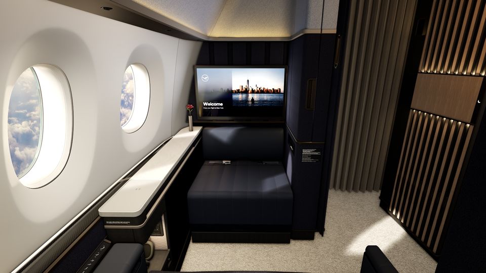 Lufthansa's new Allegris first class 'solo' suite.