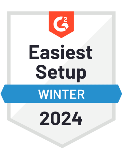 G2 Badge Easiest Setup Winter 2024