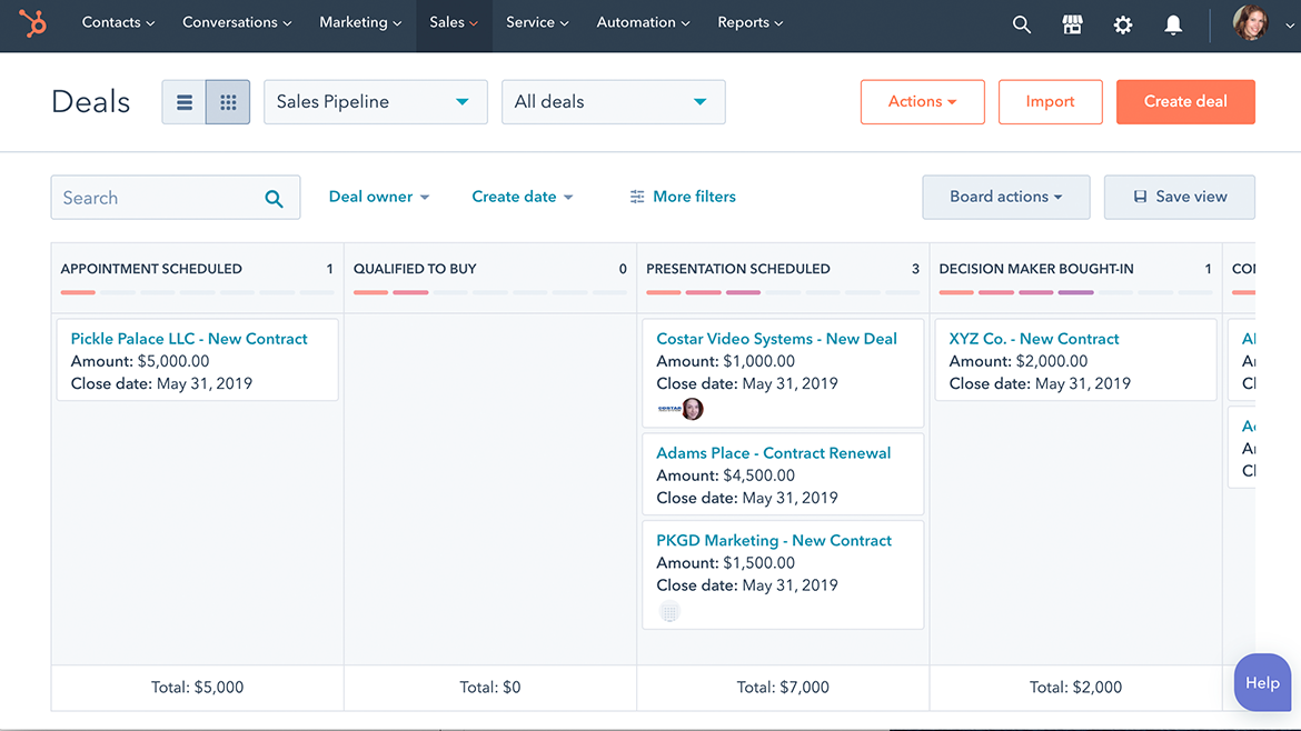 Get started with HubSpot's deal pipeline tools.